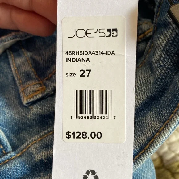 NWT joes jeans denim shorts size 27